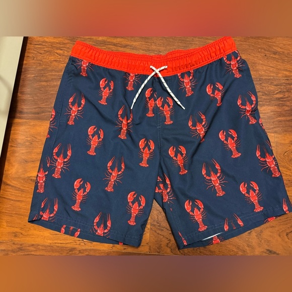 Goodfellow & Co Men Swim Shorts, Lobster New England Swim Short Blue, Size L - Picture 3 of 5